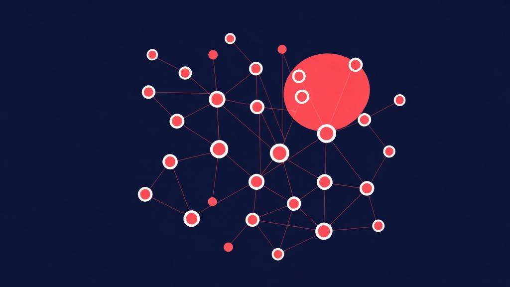 Abstract network of nodes representing advanced reasoning steps